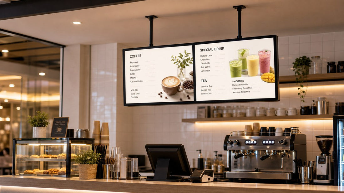 digital menu board led untuk menu gantung - NEOX