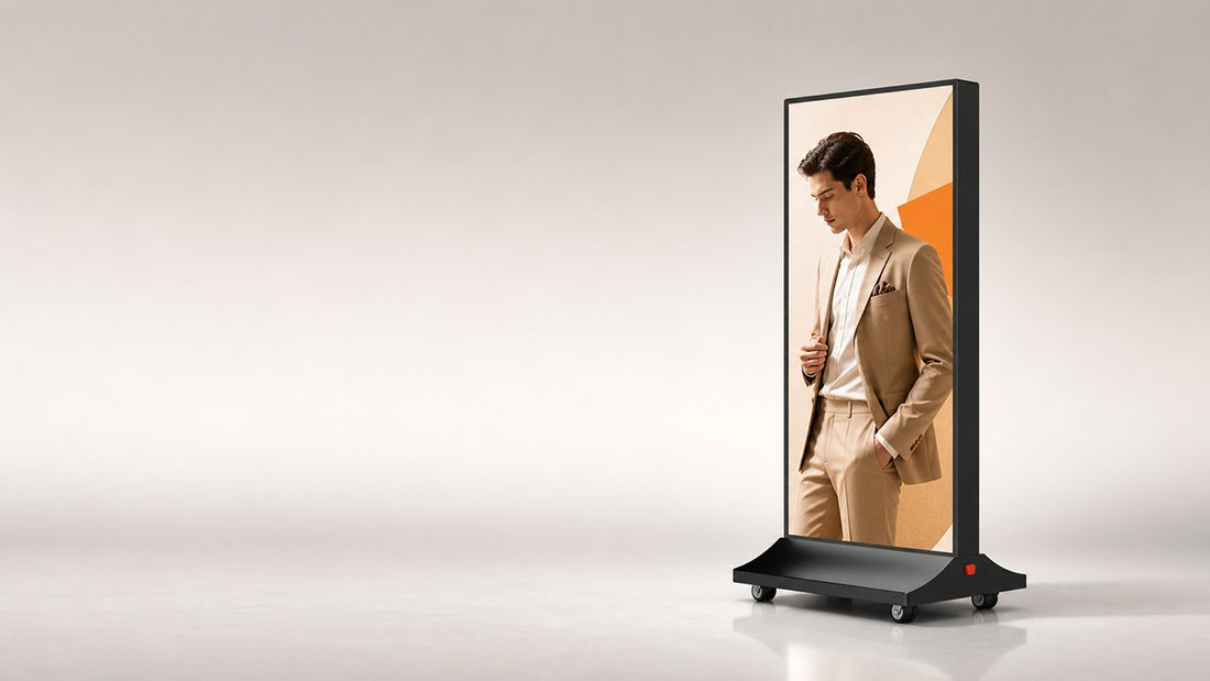 floor standing light box untuk koridor mall - NEOX