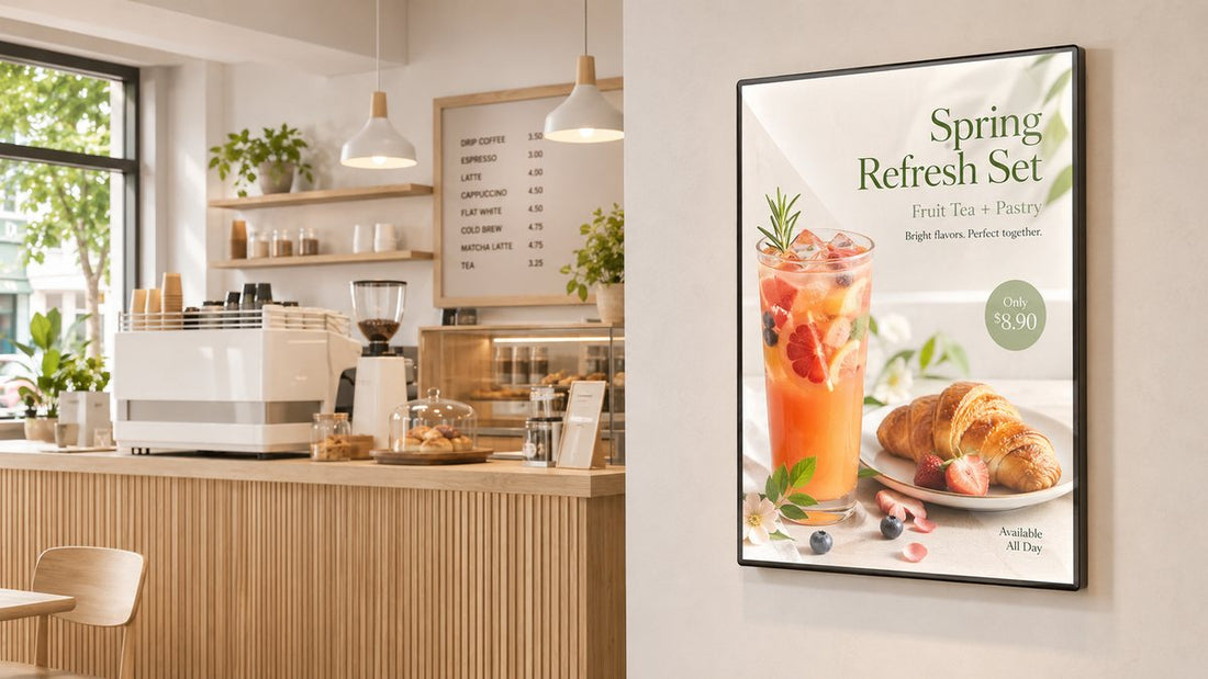 bingkai poster magnetik untuk dinding toko retail - NEOX