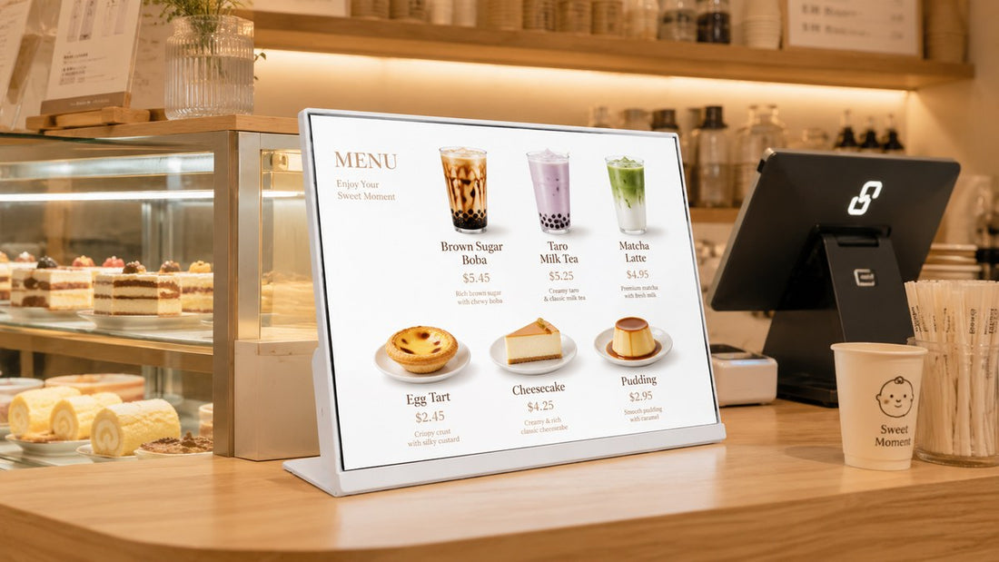 led digital 24 inch untuk menu digital di counter minuman - NEOX