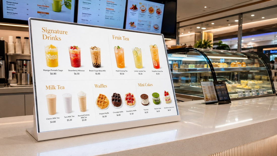 led digital 24 inch untuk menu digital di counter minuman - NEOX