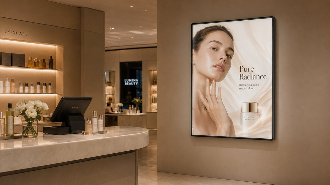 wall mount slim light box untuk poster promosi dinding - NEOX