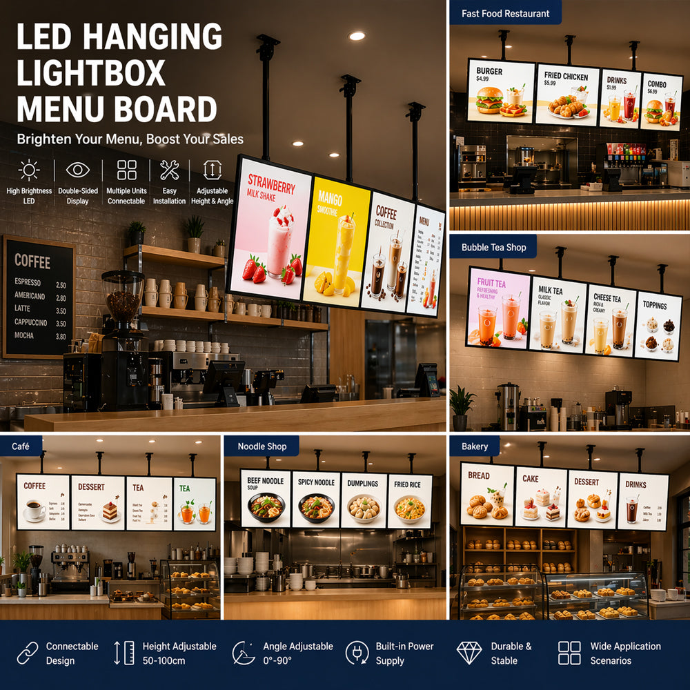 Why LED Hanging Lightbox Menu Boards Are a Must-Have for Modern Restaurants
