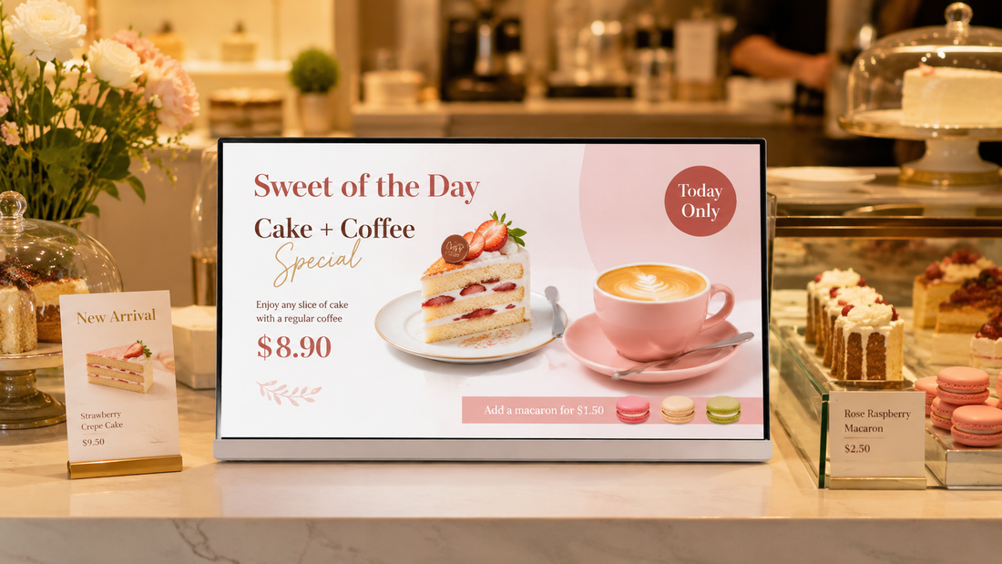 digital signage kasir model indoor untuk promo harian di promo harian, untuk kebutuhan restoran Indonesia - NEOX