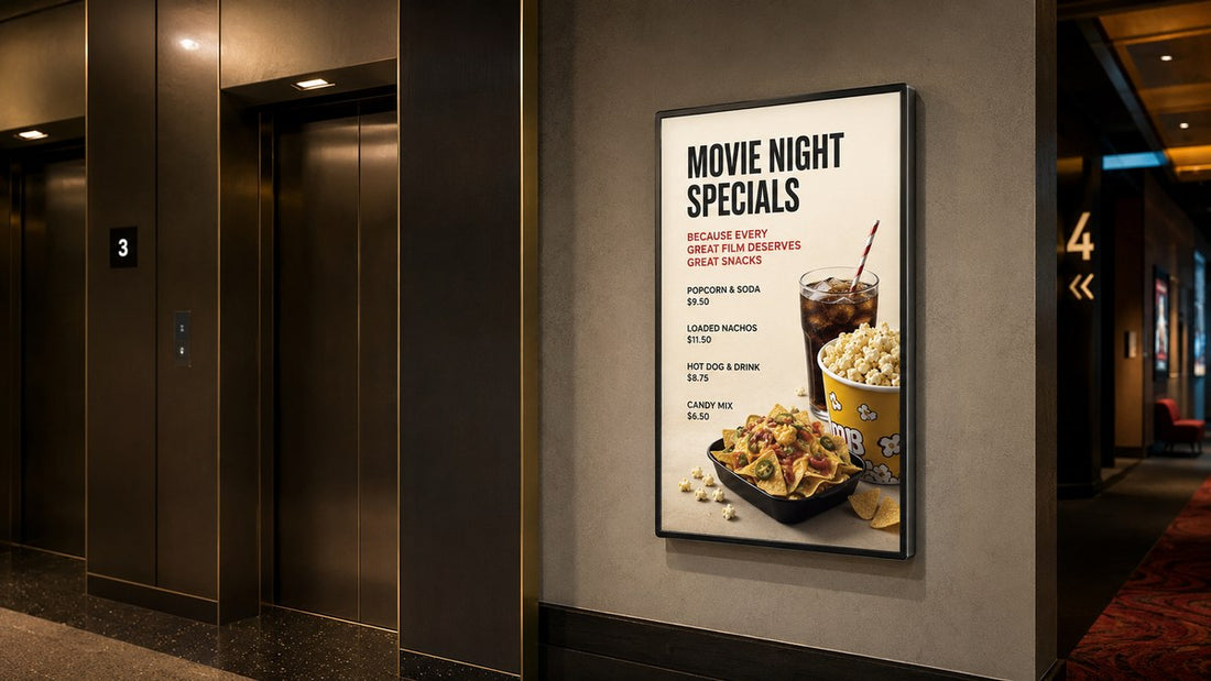 bingkai poster magnetik untuk elevator