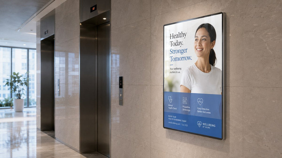 bingkai poster magnetik untuk elevator