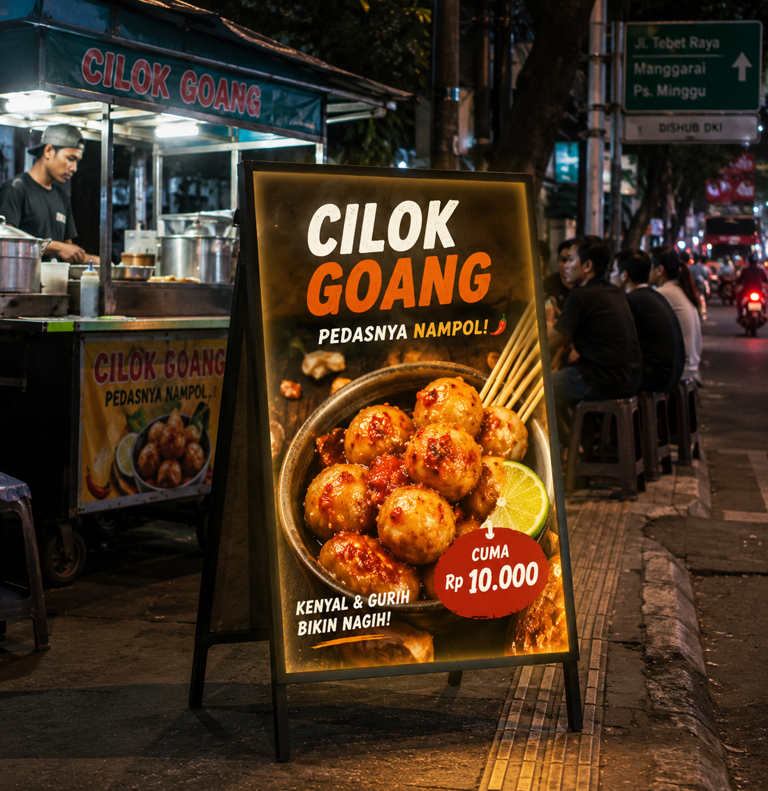 Brief sebelum pesan papan iklan berdiri untuk proyek display