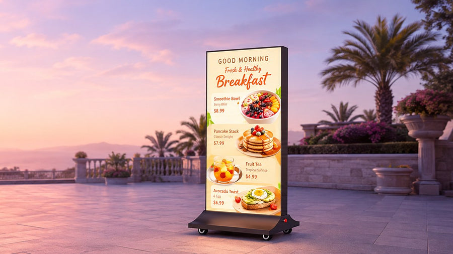light box kain dua sisi untuk mall outdoor
