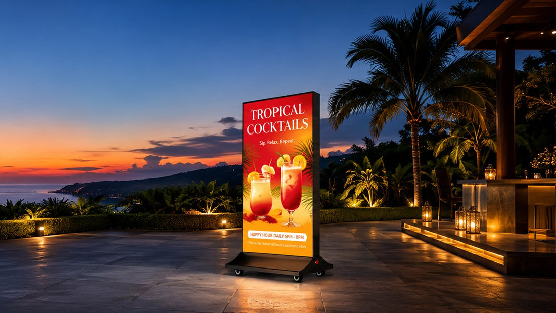 light box kain dua sisi untuk mall outdoor
