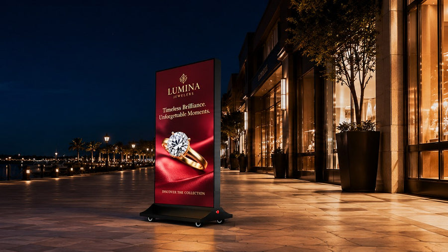 light box kain dua sisi untuk mall outdoor