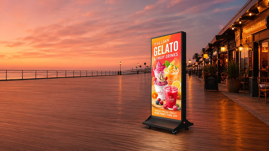 light box kain dua sisi untuk mall outdoor