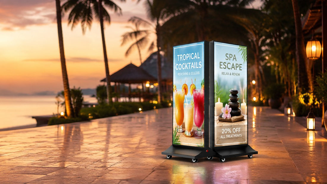 light box kain dua sisi untuk mall outdoor