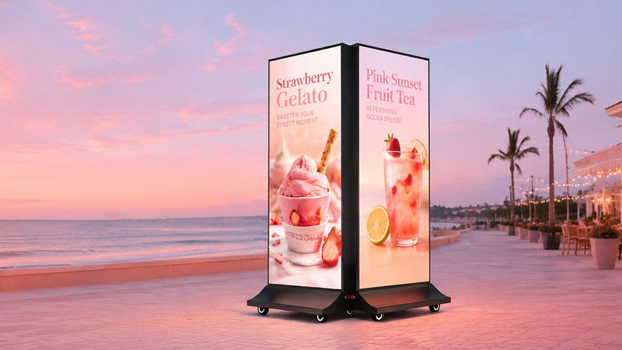 light box kain dua sisi untuk mall outdoor