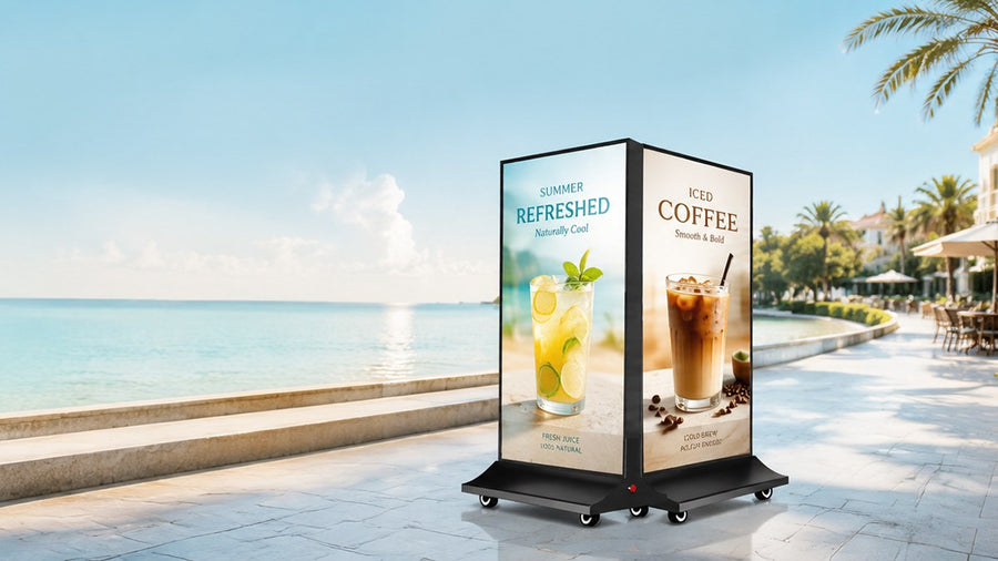 light box kain dua sisi untuk mall outdoor