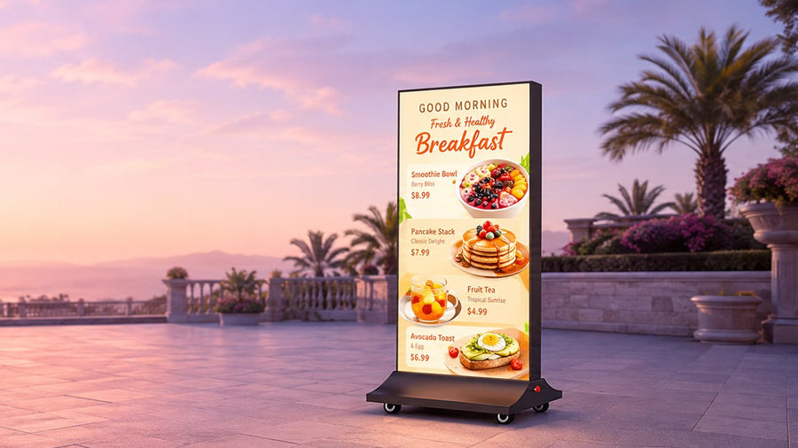 light box kain dua sisi untuk mall outdoor