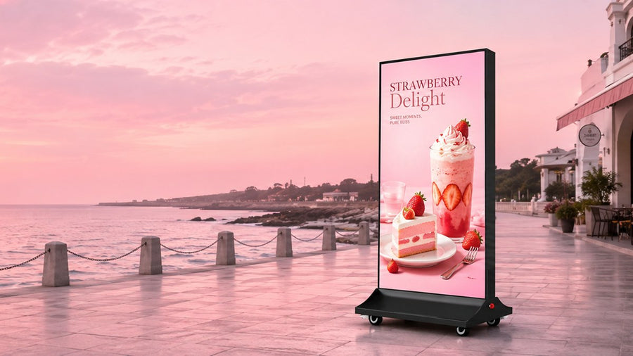 light box kain dua sisi untuk mall outdoor