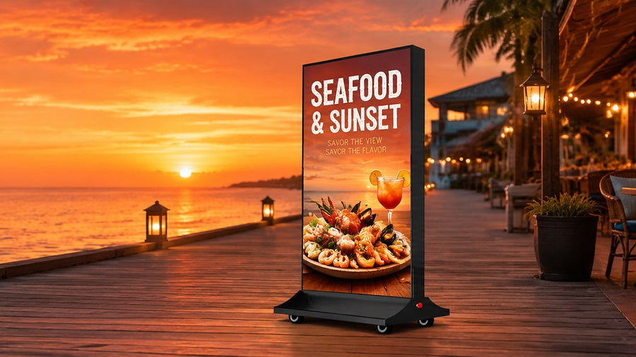 light box kain dua sisi untuk mall outdoor