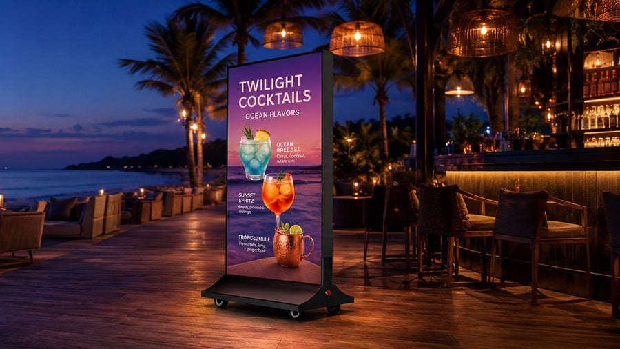 light box kain dua sisi untuk mall outdoor