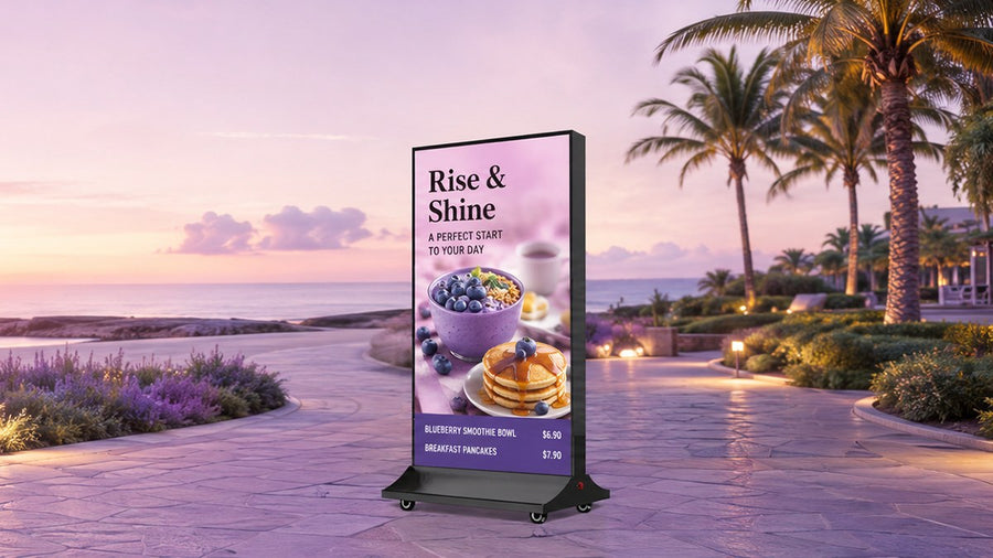 light box kain dua sisi untuk mall outdoor