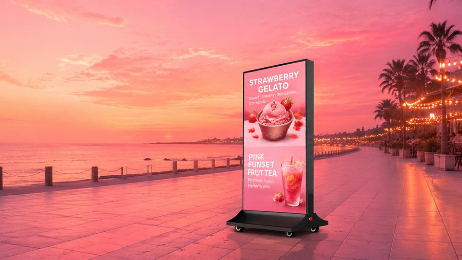 light box kain dua sisi untuk mall outdoor
