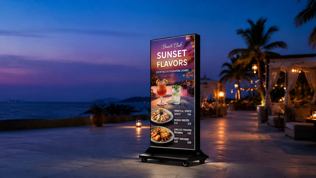 light box kain dua sisi untuk mall outdoor