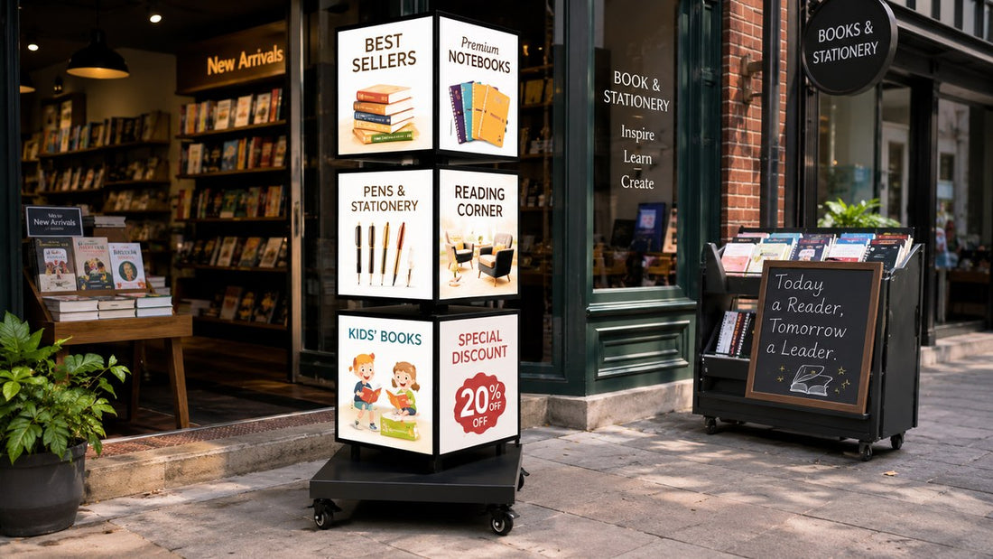 light box putar berdiri untuk mall outdoor