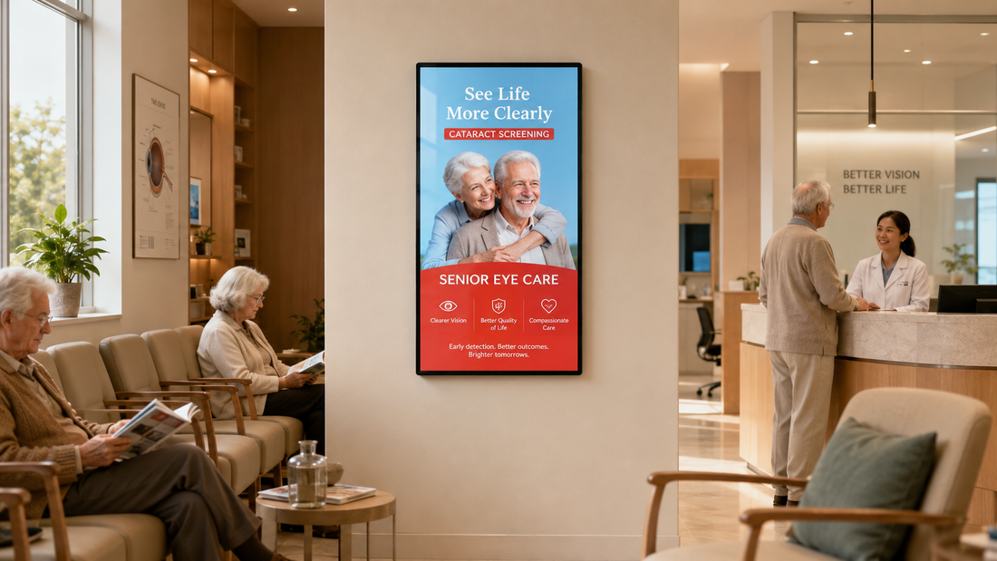 frame poster premium custom untuk display layanan di ruang tunggu klinik, untuk kebutuhan klinik kecantikan Indonesia - NEOX