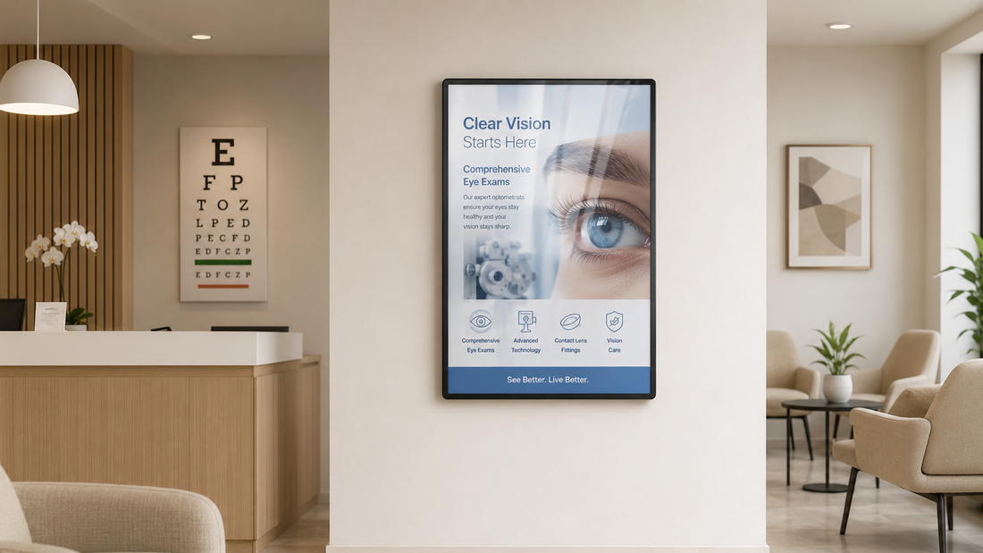 frame poster premium tampilan premium untuk kantor di ruang tunggu klinik, untuk kebutuhan klinik kecantikan Indonesia - NEOX