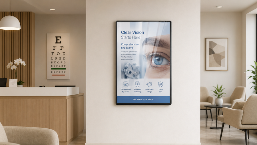 frame poster premium tampilan premium untuk kantor di ruang tunggu klinik, untuk kebutuhan klinik kecantikan Indonesia - NEOX