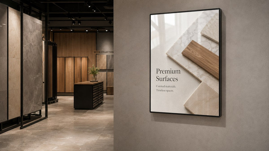 standing poster light box untuk lobby