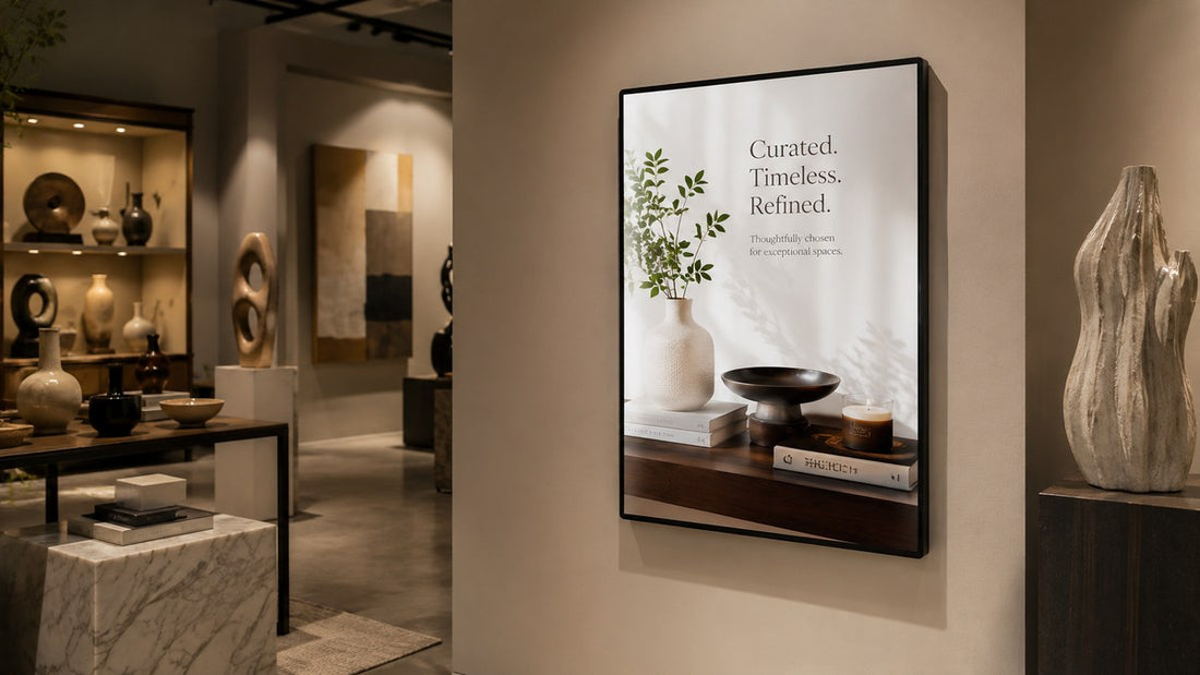 standing poster light box untuk lobby