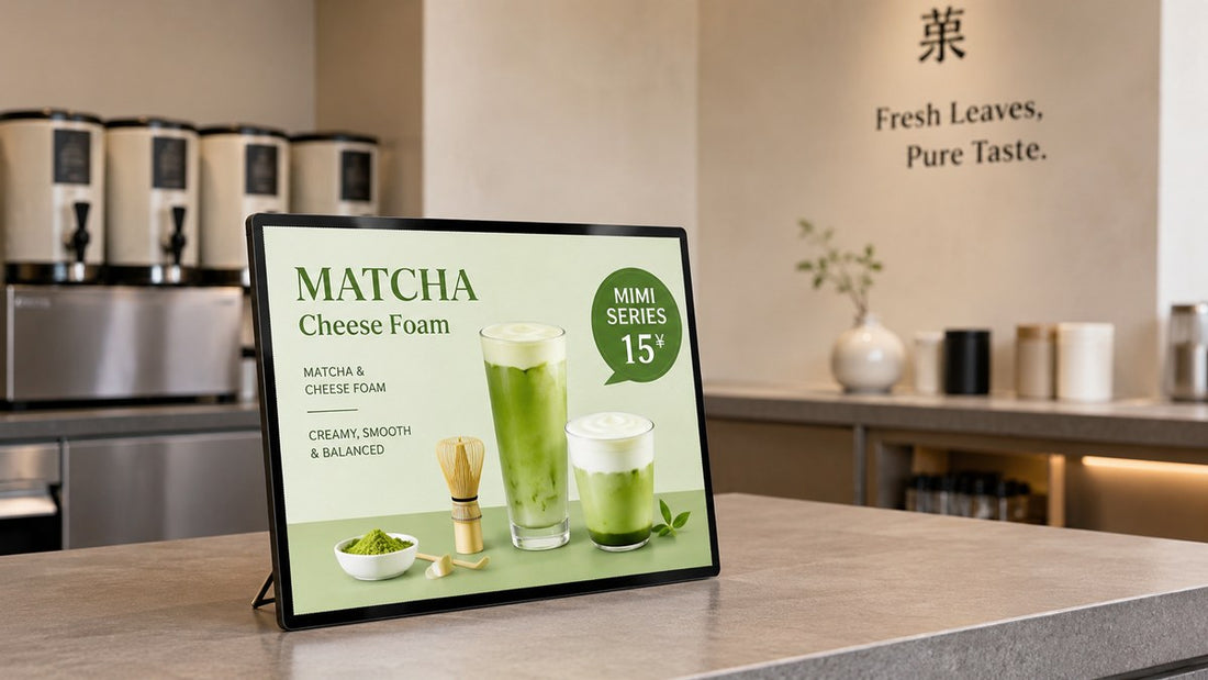 display menu LED meja untuk cafe counter