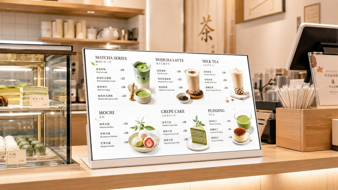 display menu digital 24 inch untuk cafe counter