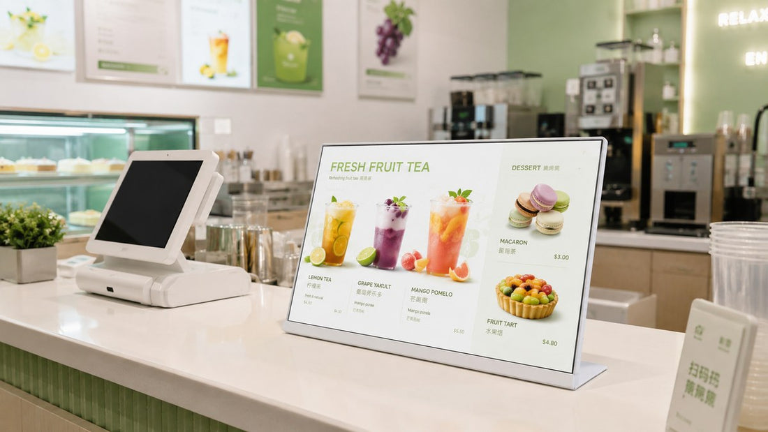 display menu digital 24 inch untuk cafe counter