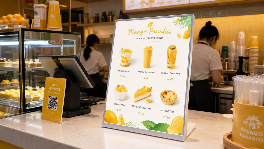 display menu digital 24 inch untuk cafe counter