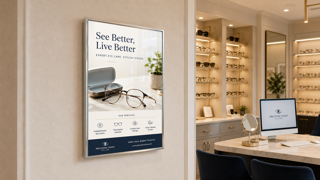 light box magnetik ukuran custom untuk display retail di klinik, untuk kebutuhan cafe Indonesia - NEOX