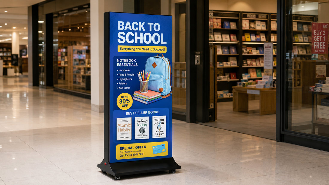 light box portable model indoor untuk depan toko di koridor mall, untuk kebutuhan restoran Indonesia - NEOX