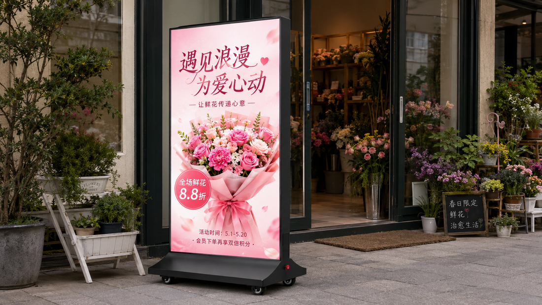 light box portable tampilan premium untuk pintu masuk toko di depan toko, untuk kebutuhan usaha franchise Indonesia - NEOX