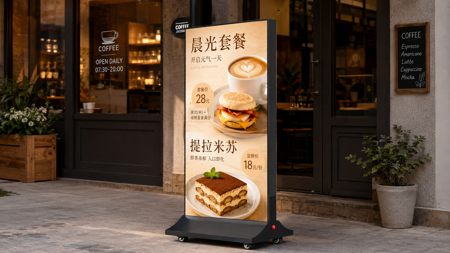 light box portable versi premium untuk promosi mall di depan toko, untuk kebutuhan usaha franchise Indonesia - NEOX