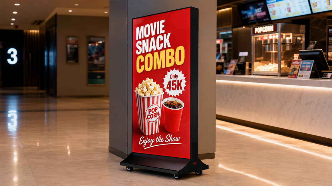 neon box berdiri desain modern untuk display promo restoran di koridor mall, untuk kebutuhan restoran Indonesia - NEOX