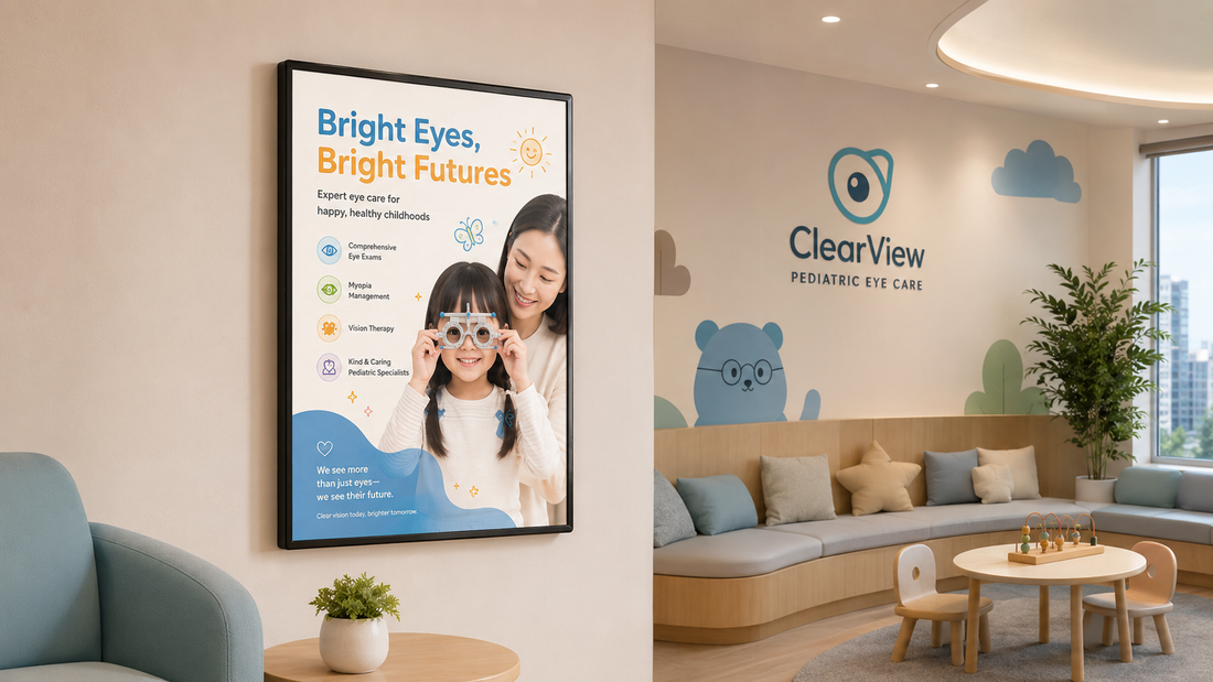 neon box slim magnetik model minimalis untuk poster promosi toko di klinik, untuk kebutuhan klinik Indonesia - NEOX