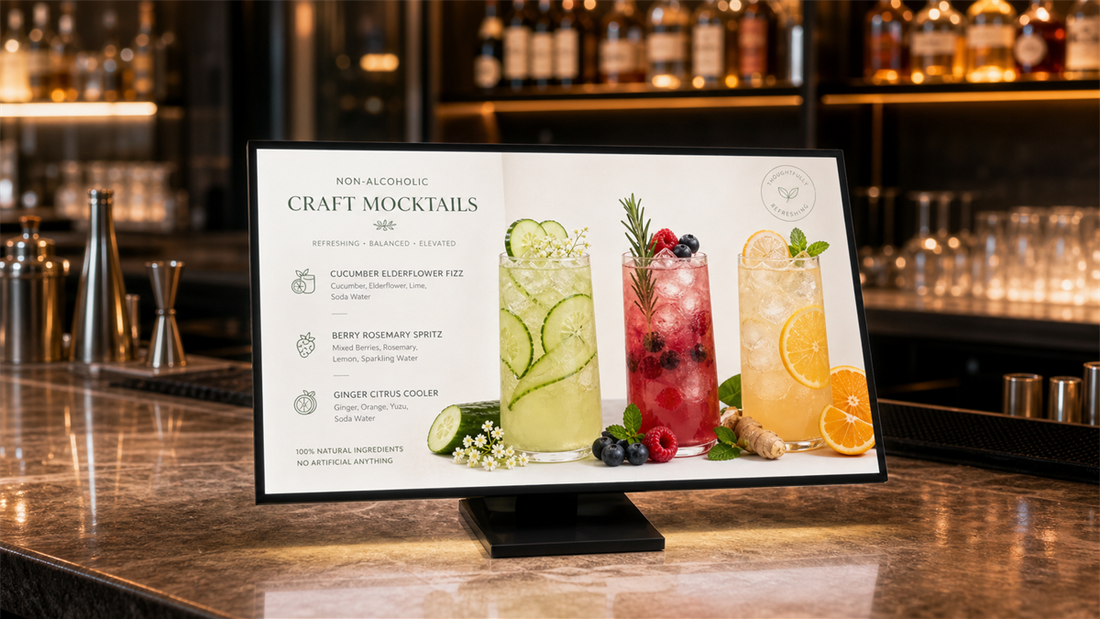 papan menu meja lipat custom untuk kasir cafe di kasir cafe, untuk kebutuhan bakery Indonesia - NEOX