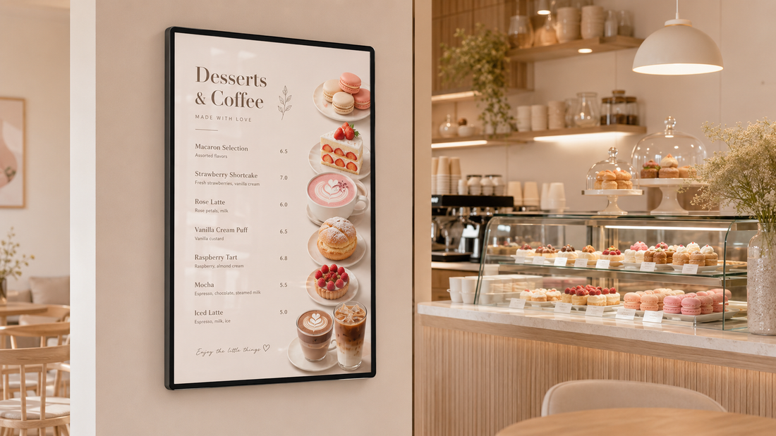 slim light box magnetik tampilan premium untuk klinik di menu cafe, untuk kebutuhan toko retail Indonesia - NEOX
