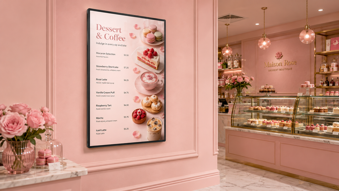 slim light box magnetik ukuran custom untuk menu cafe di menu cafe, untuk kebutuhan cafe Indonesia - NEOX