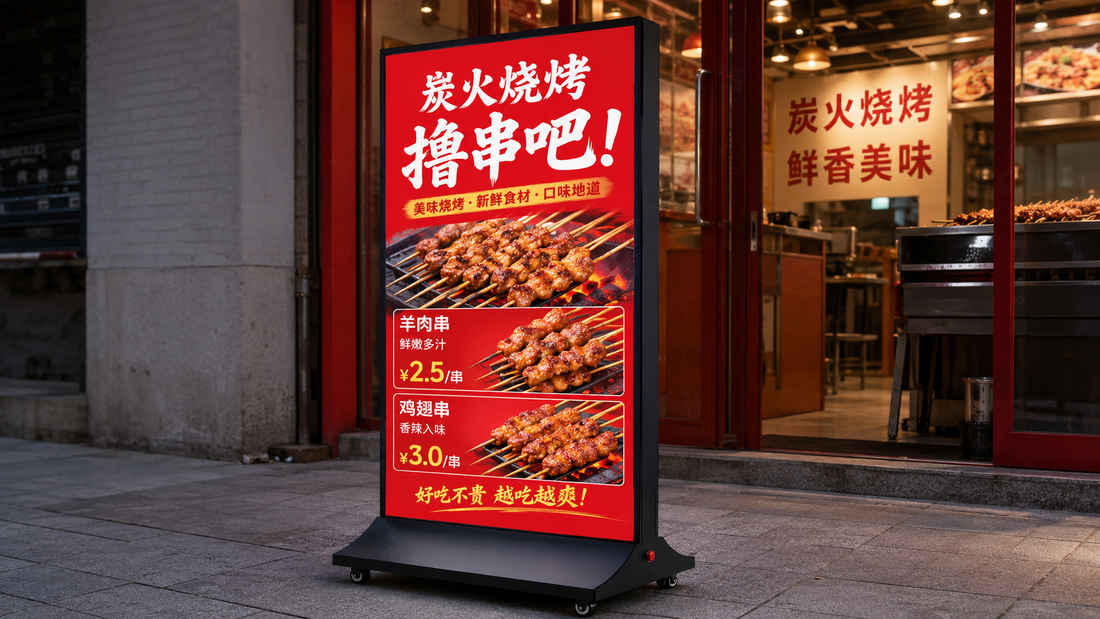standing light box custom untuk pintu masuk toko di depan toko, untuk kebutuhan usaha franchise Indonesia - NEOX