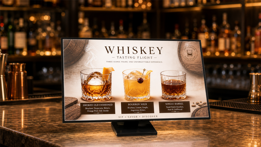 table stand light box versi premium untuk kasir cafe di kasir cafe, untuk kebutuhan bakery Indonesia - NEOX