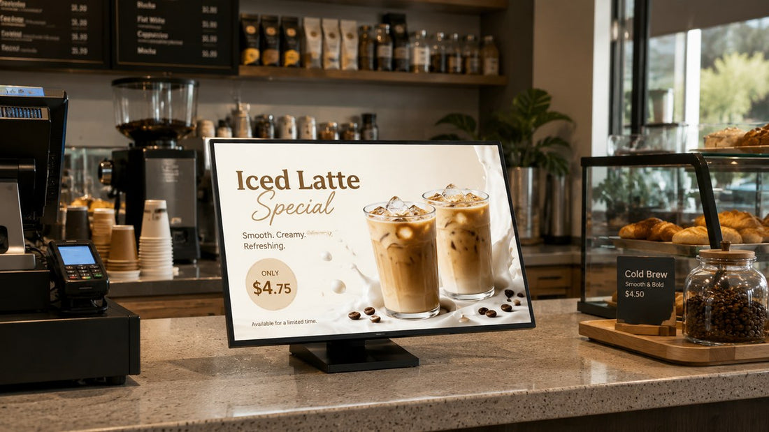 light box meja lipat untuk cafe counter