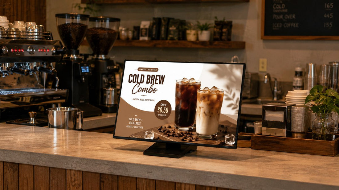 light box meja lipat untuk cafe counter