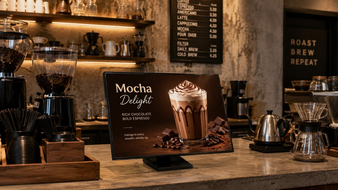 light box meja lipat untuk cafe counter