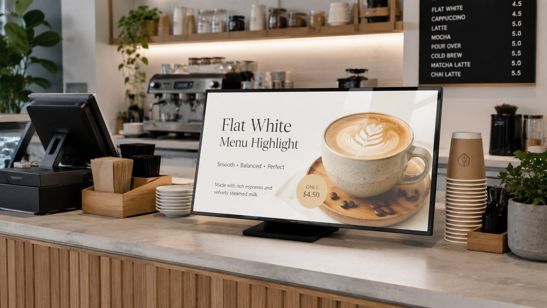 light box meja lipat untuk cafe counter